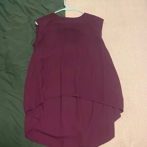 The Limited Deep Maroon Sleeveless Top